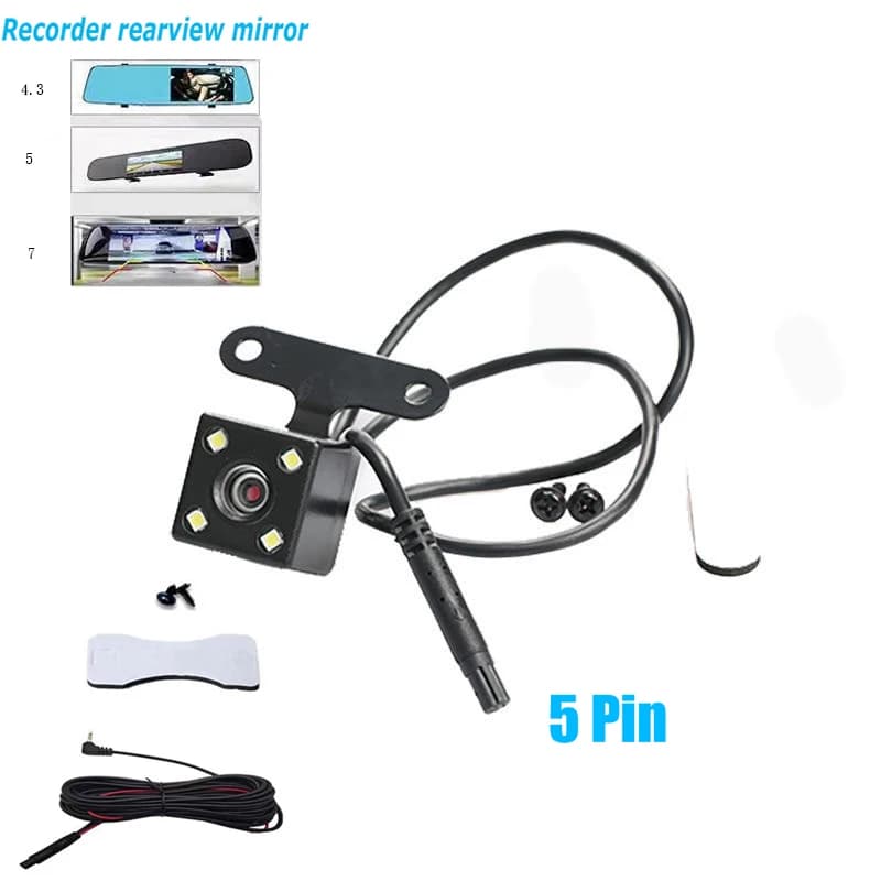 Dashcam stern image back camera 5-pin waterproof 170 aft camera for car HD camera