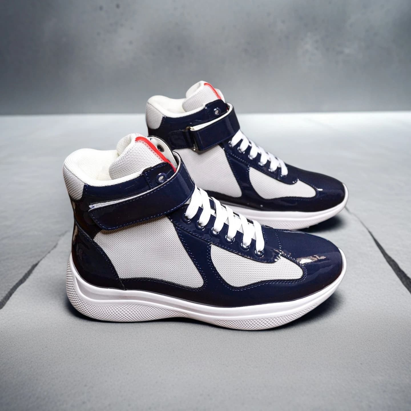 Sneakers Casual di Lusso da Uomo, Scarpe Primaverili Alte in Pelle Verniciata, Stivali da Trekking Outdoor, Scarpe Sportive, Regali per le Feste