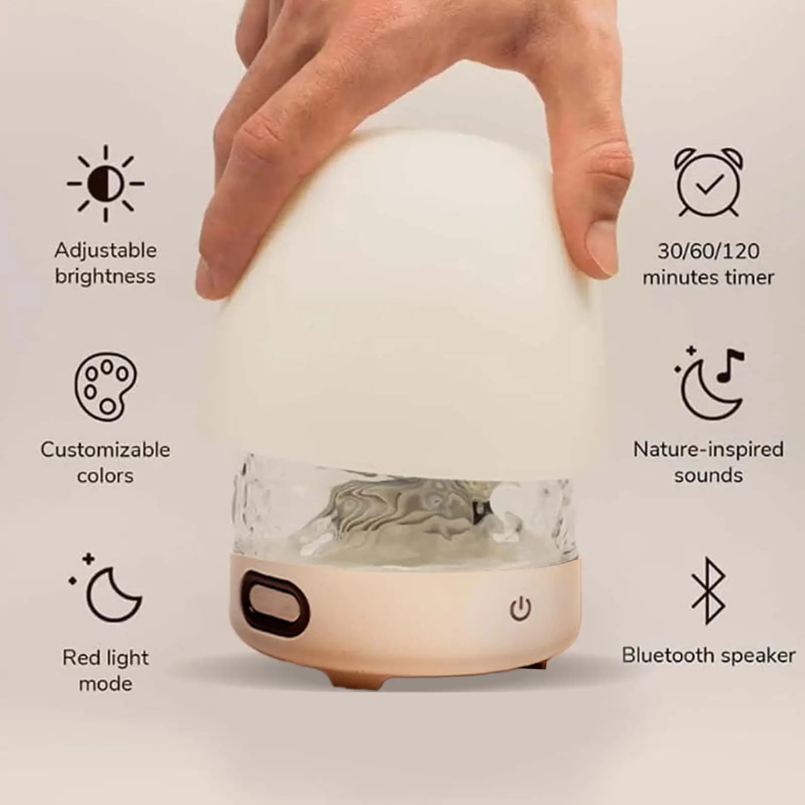 Lunar lamp Luna LED Night light Bedside lamp Remote controlled projector with wireless speaker House decorations Table Desk