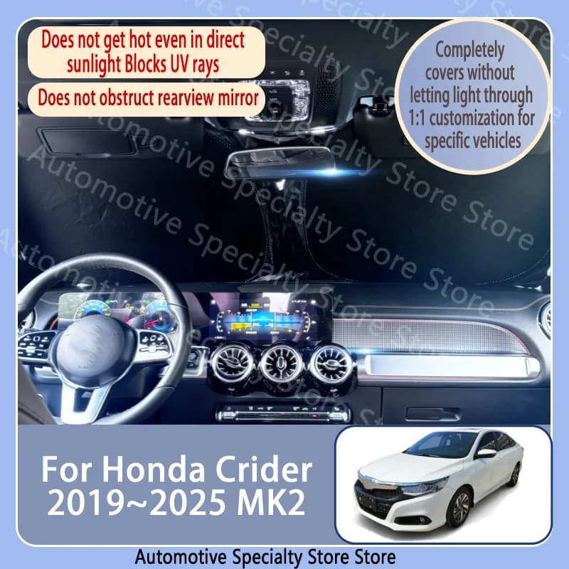 For Honda Crider 2019~2025 24 MK2 Car Front Windshield Sunshade Privacy curtain Car Sun Visor High quality Auto Heat Accessories