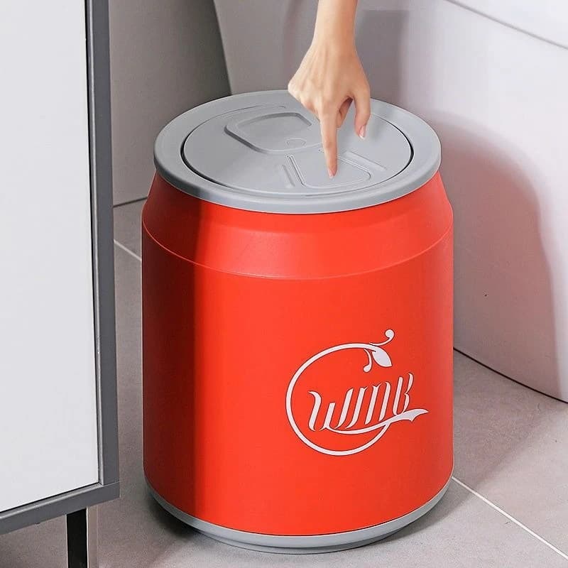 Contenitore per il riciclaggio di lattine di coca cola creative con coperchio per soggiorni - Cestino di carta usa e getta di grandi dimensioni Articoli per la casa