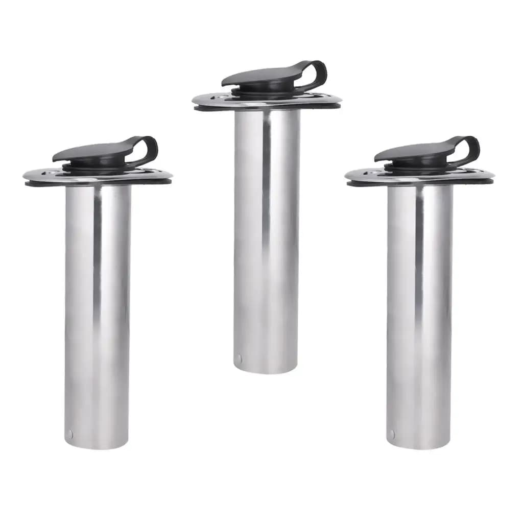 Heavy Duty Stainless Fishing Rod Holder 90 Degree Flush Mount Pole Rack Bracket for Boat Rod Stand Storage