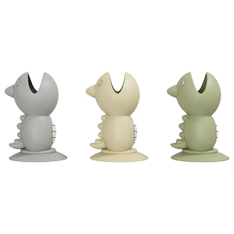 Base portaspazzolino in silicone per piccoli pesci, strumento di archiviazione per il bagno, copertura protettiva per spazzolino da viaggio, cartone animato multifunzionale
