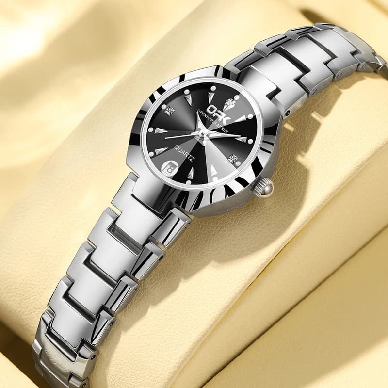 OPK 8105 Orologio da donna Orologio da polso di marca originale alla moda Orologio da donna luminoso impermeabile Scala zircone Data Cronografo Data