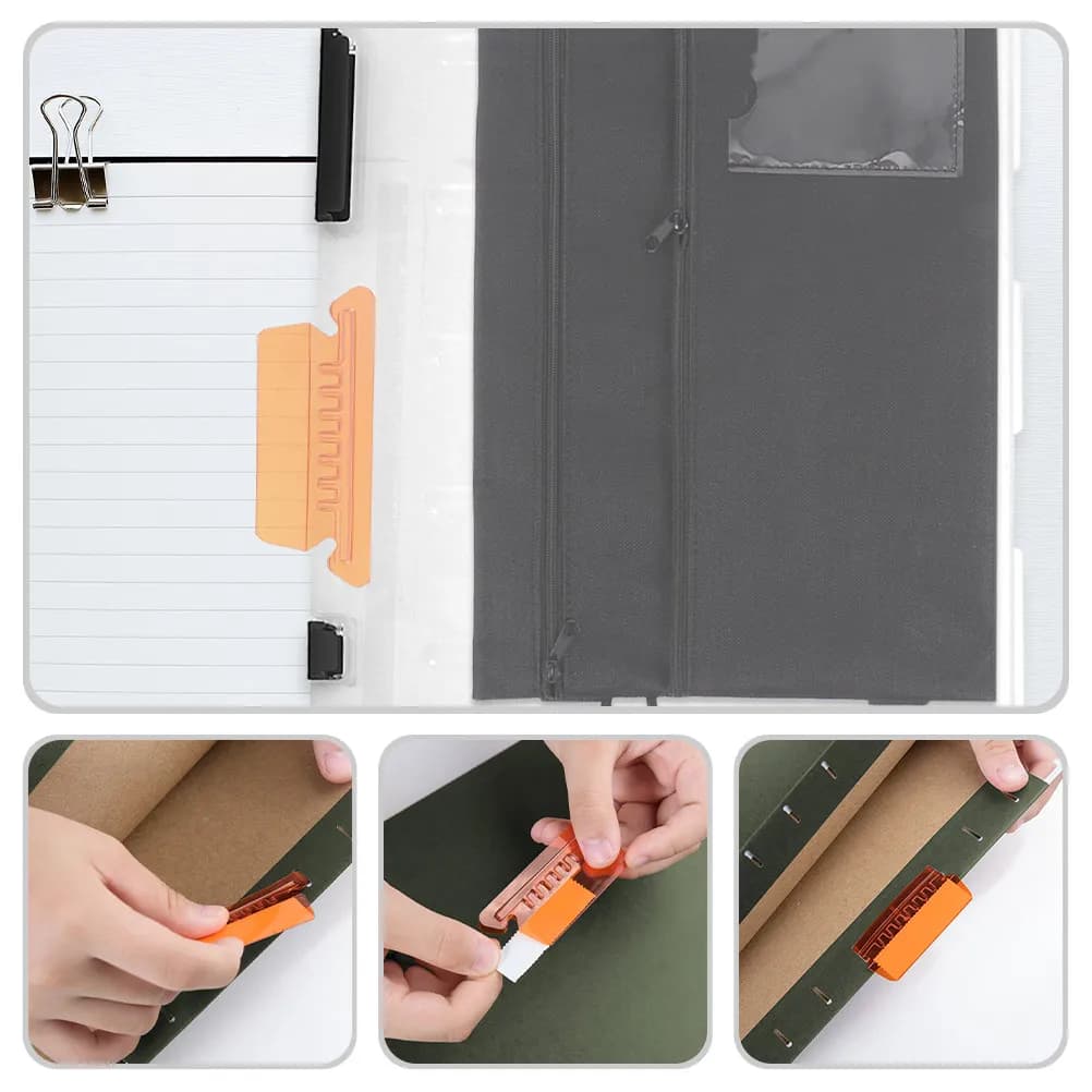 40 etichette per cartelle con linguette colorate per classificazione, etichette per classificazione in plastica resistente per uffici, scuole, archivi
