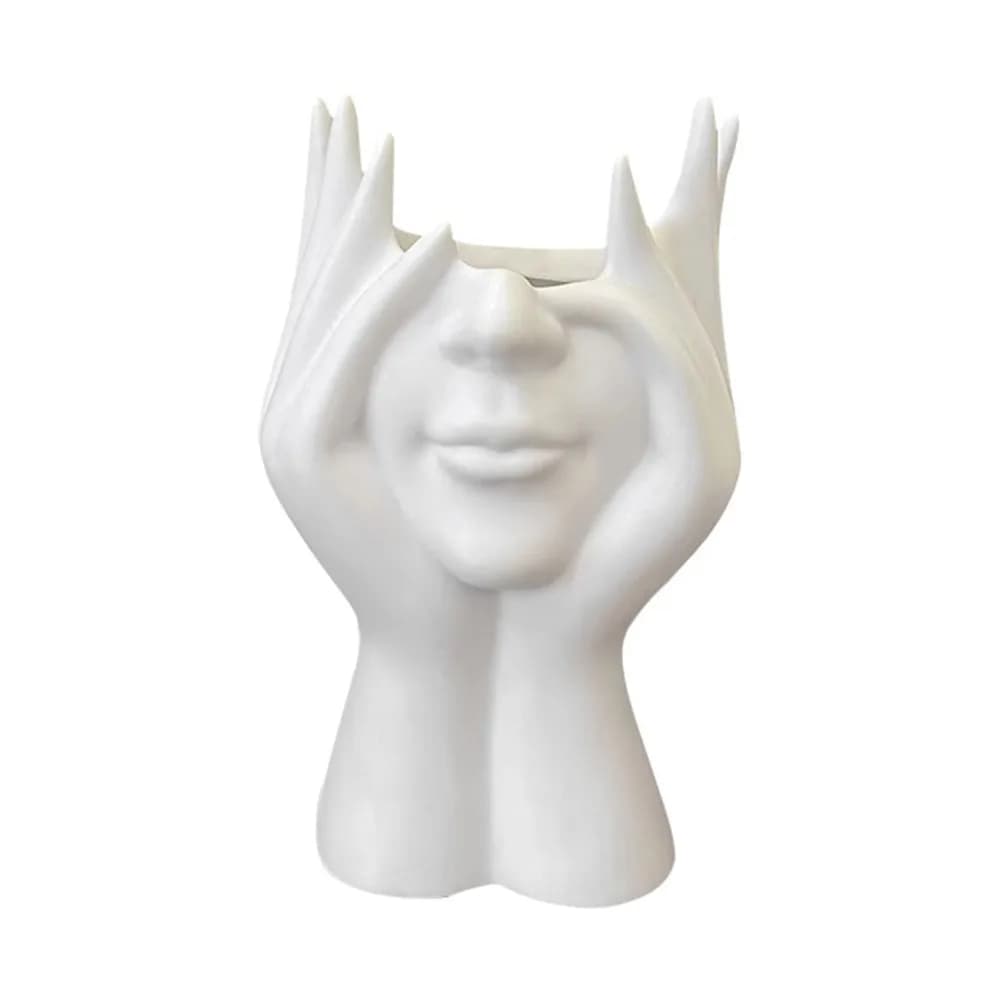 Portapenne da scrivania in vinile a forma di pennello da trucco, design decorativo, portaoggetti multifunzionale per ufficio