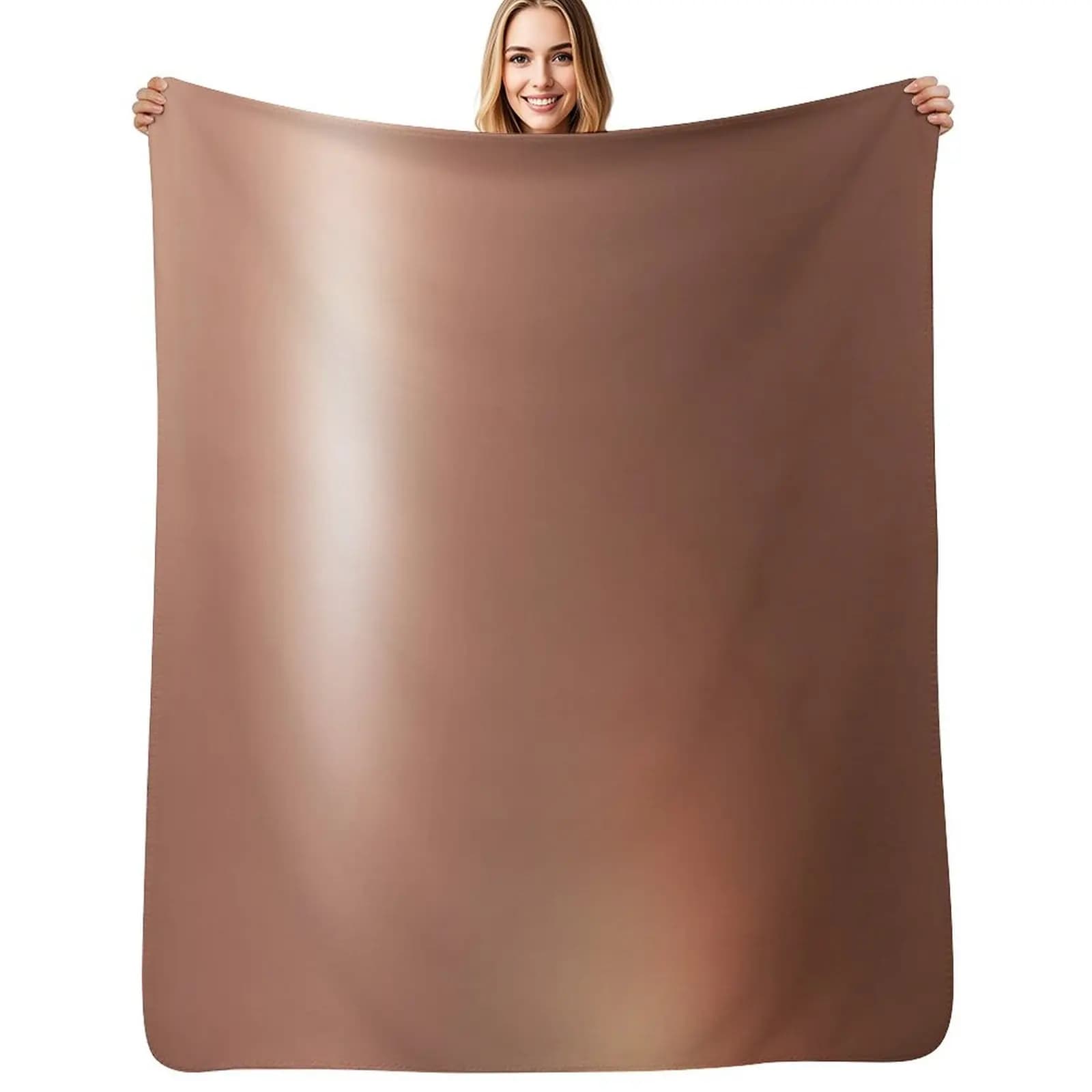 COPPER Throw Blanket Hair for winter Thermal Kid'S for sofa Sleeping Bag Blankets