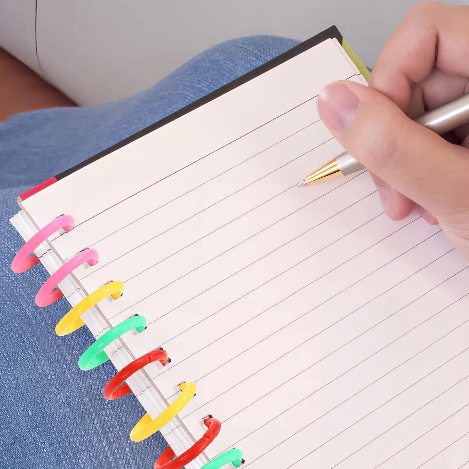 300 Pezzi Anelli Raccoglitori in Plastica Colorati da 1 Pollice, Versatili Fermagli per Fogli Mobili, Ideali per Flashcard, Schede Indice, Appunti, Quaderni e Rilegatura Planner
