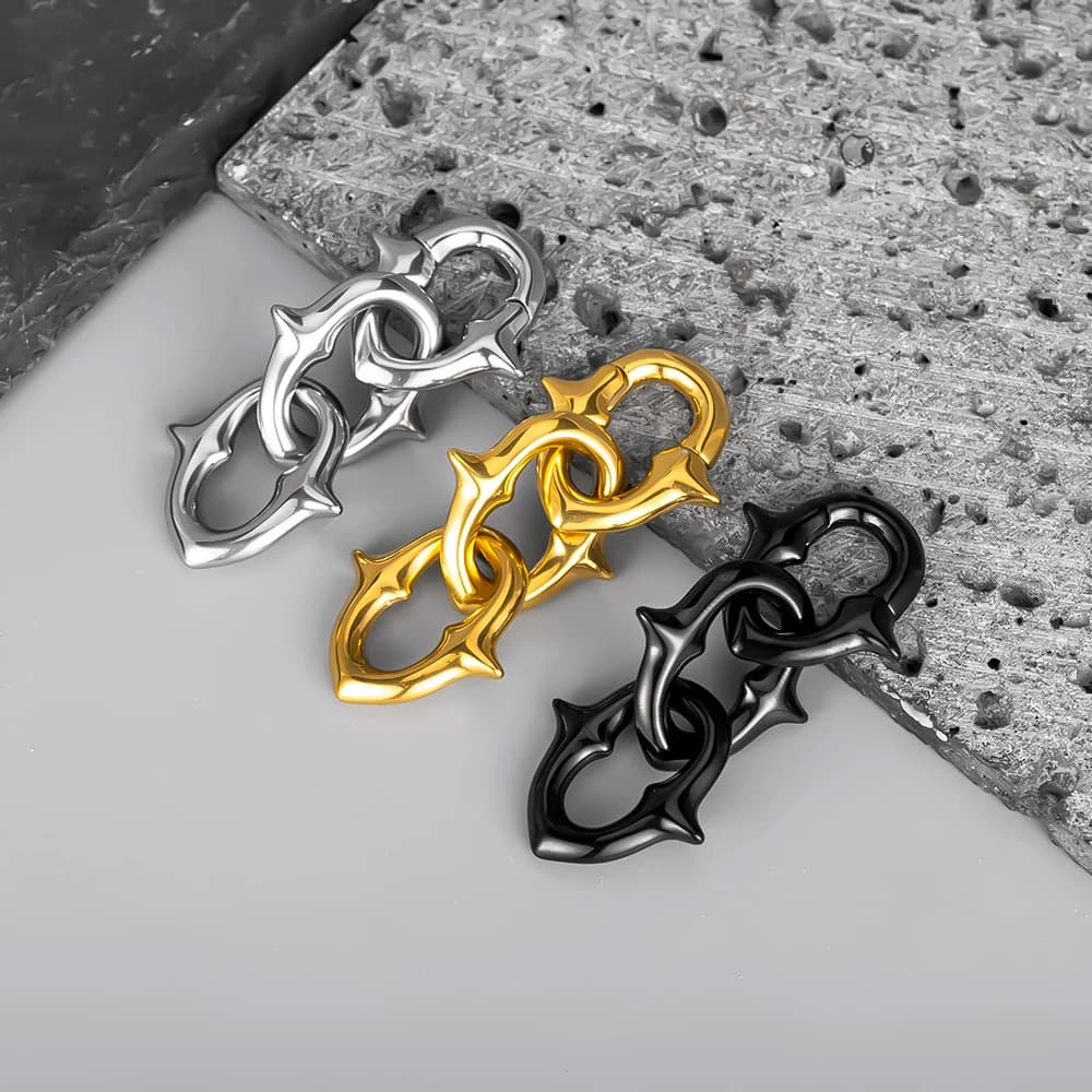 Vanku 2 PZ 4mm 6G New Chain Earrings Earrings Elastic Earrings Stainless Steel Earrings Women's Men's Refine Jewelry And Fashion Gift