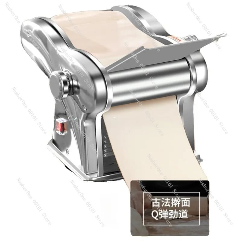 Macchina Elettrica per Stendere la Pasta, Completamente Automatica, Compatta in Acciaio Inox, Nuova Macchina per Ramen e Pasta