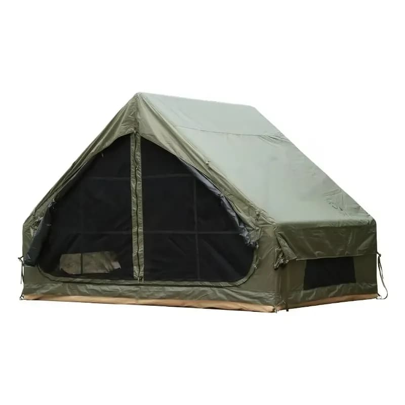 for 6.3ft Vinyl Inflatable Tent Automatic Thick Folding Portable Camping Tent for 3-4 People Four Season Outdoor Green Single