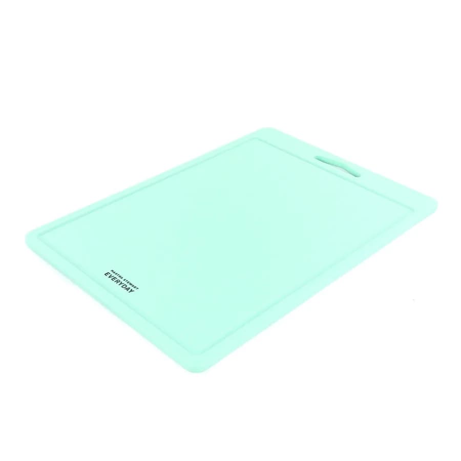 Everyday 18x13 Inch Plastic Cutting Board in Blue
