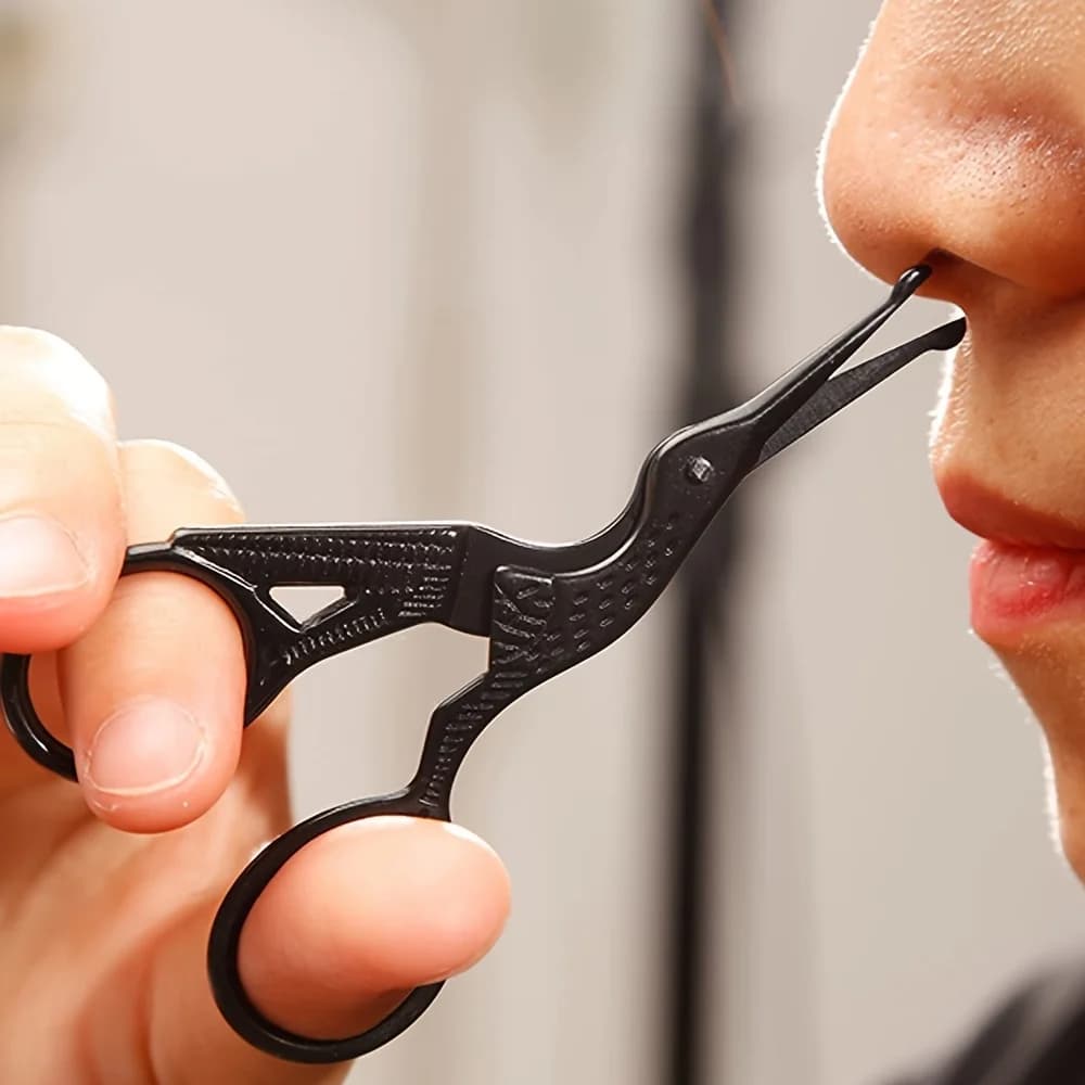 Round Toe nose hair scissors Trimmer for eyebrows Nostril cesoie for professional stainless steel grooming
