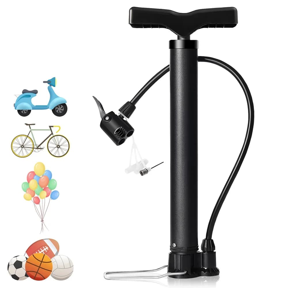 Pompa per bici da 120 Psi Pompa ad aria per bicicletta Gonfiatore per pneumatici Valvola Schrader Presta Dunlop Gonfiatore per ciclismo su strada MTB