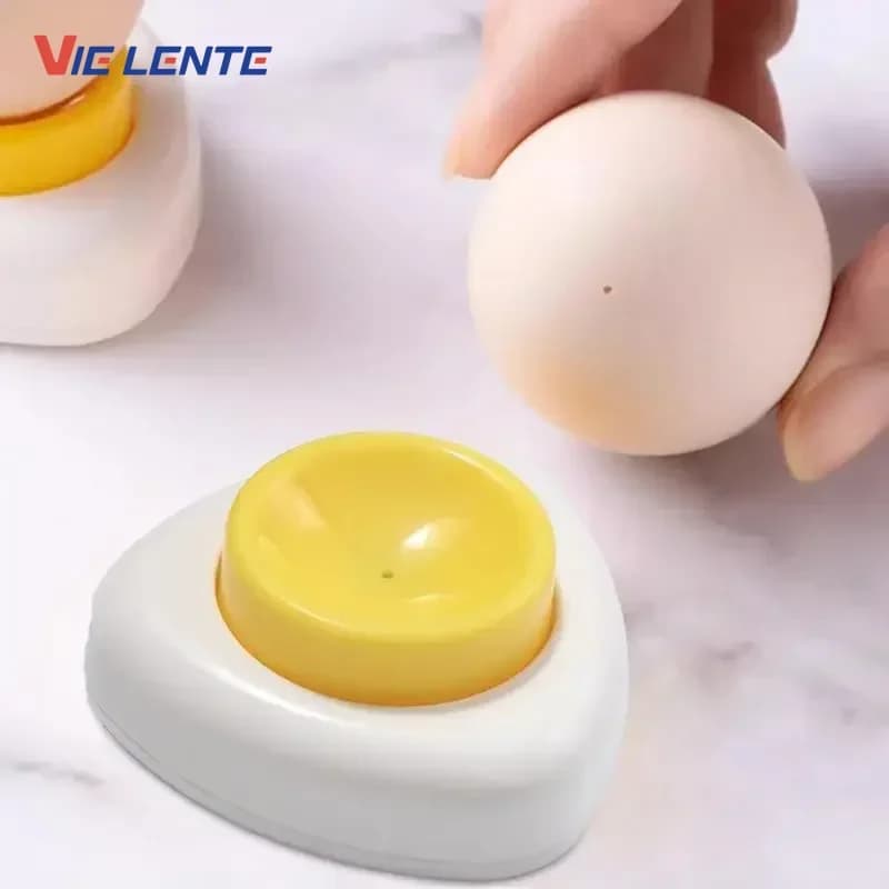 Ago Egg Maker Base in plastica Punzonatrice manuale per uova sode Cucina Piccolo utensile Egg Pricker Frusta Utensili da cucina