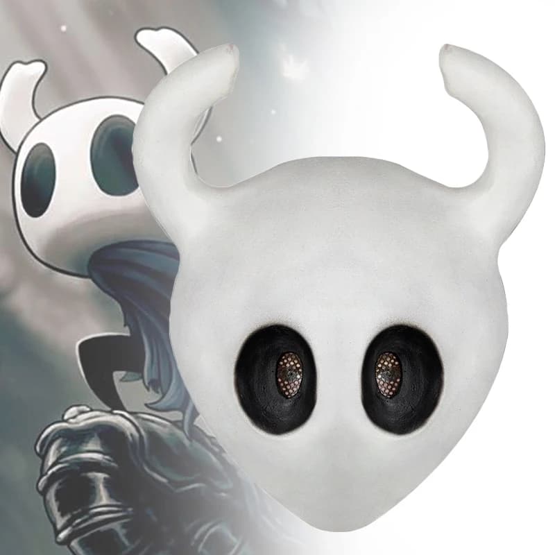 Gioco Hollow Knight Maschera Cosplay Casco integrale in lattice per adulti Accessori per feste di Halloween Prop