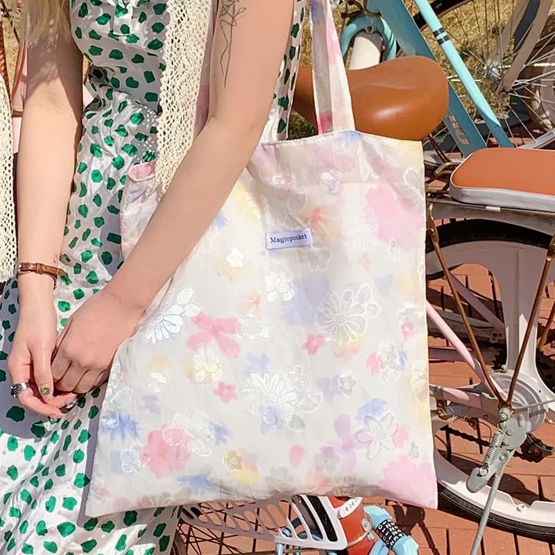 Borsa a tracolla da donna popolare coreana 25 Nuova collezione Borsa da ricamo in rete Borsa a mano trasparente Borsa per trucco Borsa a tracolla