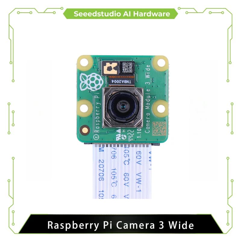 Module Photo Camera Raspberry Pi 3 with Wide FOV angle 120 ° CMOS HDR IMX708 sensor from 12 Megapixel with Autofocus IR, CSI-2 I2C