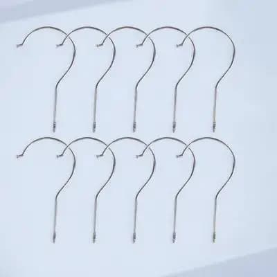 10 Pieces Screw Hooks Fai-da-Te in Ghisa Resistant to Ruggine with Polished Finish for Dresses, Kitchen Tools, Bathroom Organization