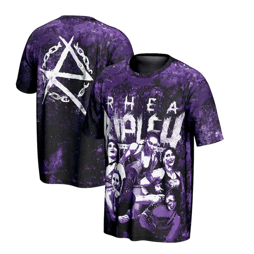 Viola Rhea Ripley SuperstarWrestling T-shirt sportiva da uomo Vendita calda Nuove magliette a maniche corte da donna estive