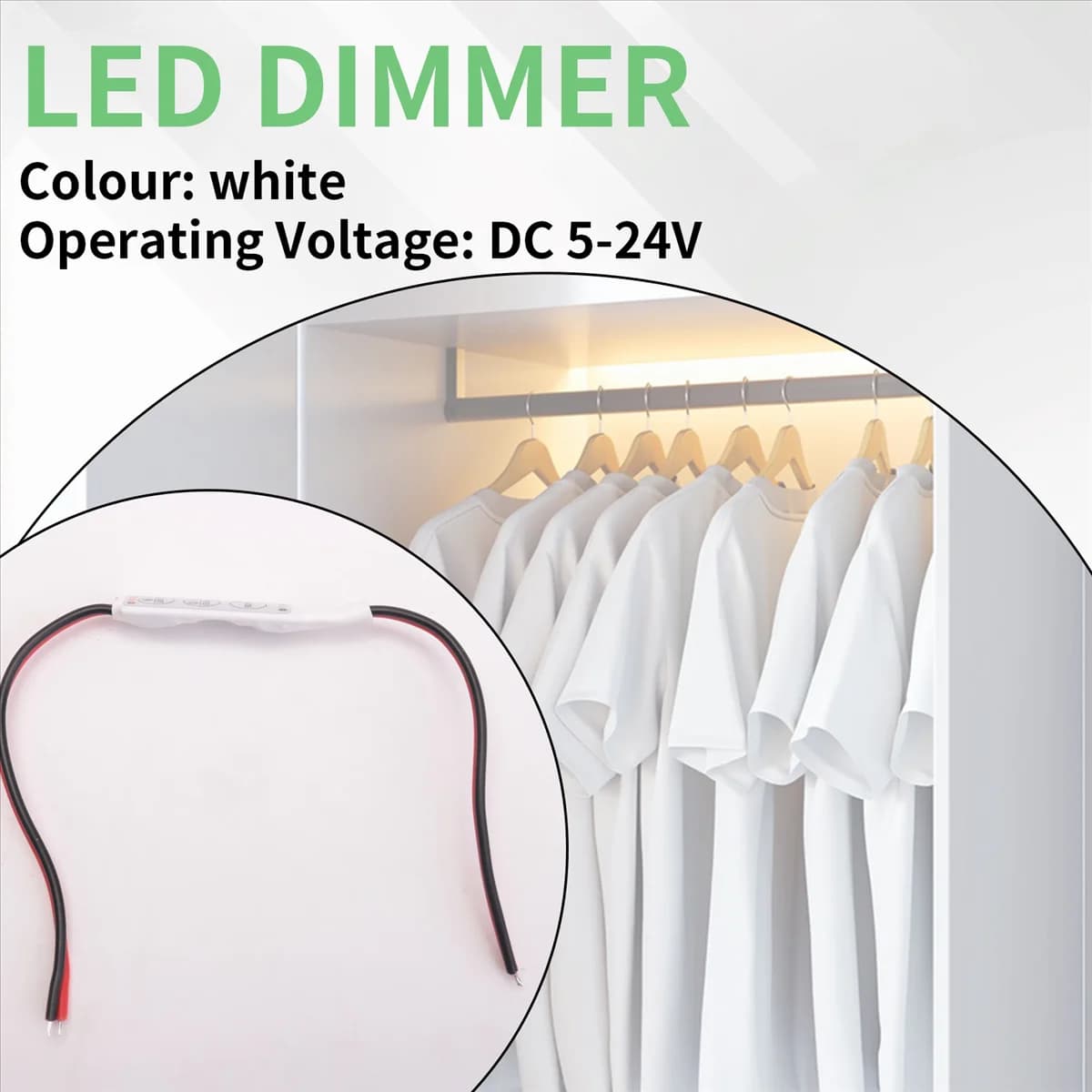 A10I Dimmer LED 12A 5-24V per controller monocromatico per strisce LED