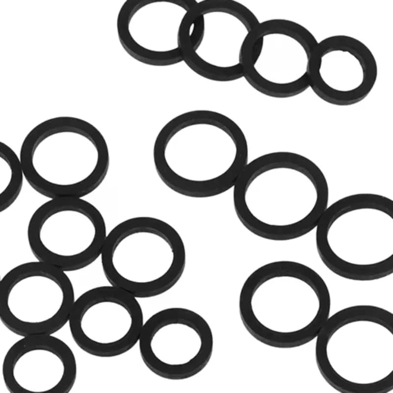 NUOVA OFFERTA 20 PEZZI Anelli in Gomma Misti per Cinghie di Trasmissione e Idler per Lettori di Cassette, Registratori e Stereo Audio