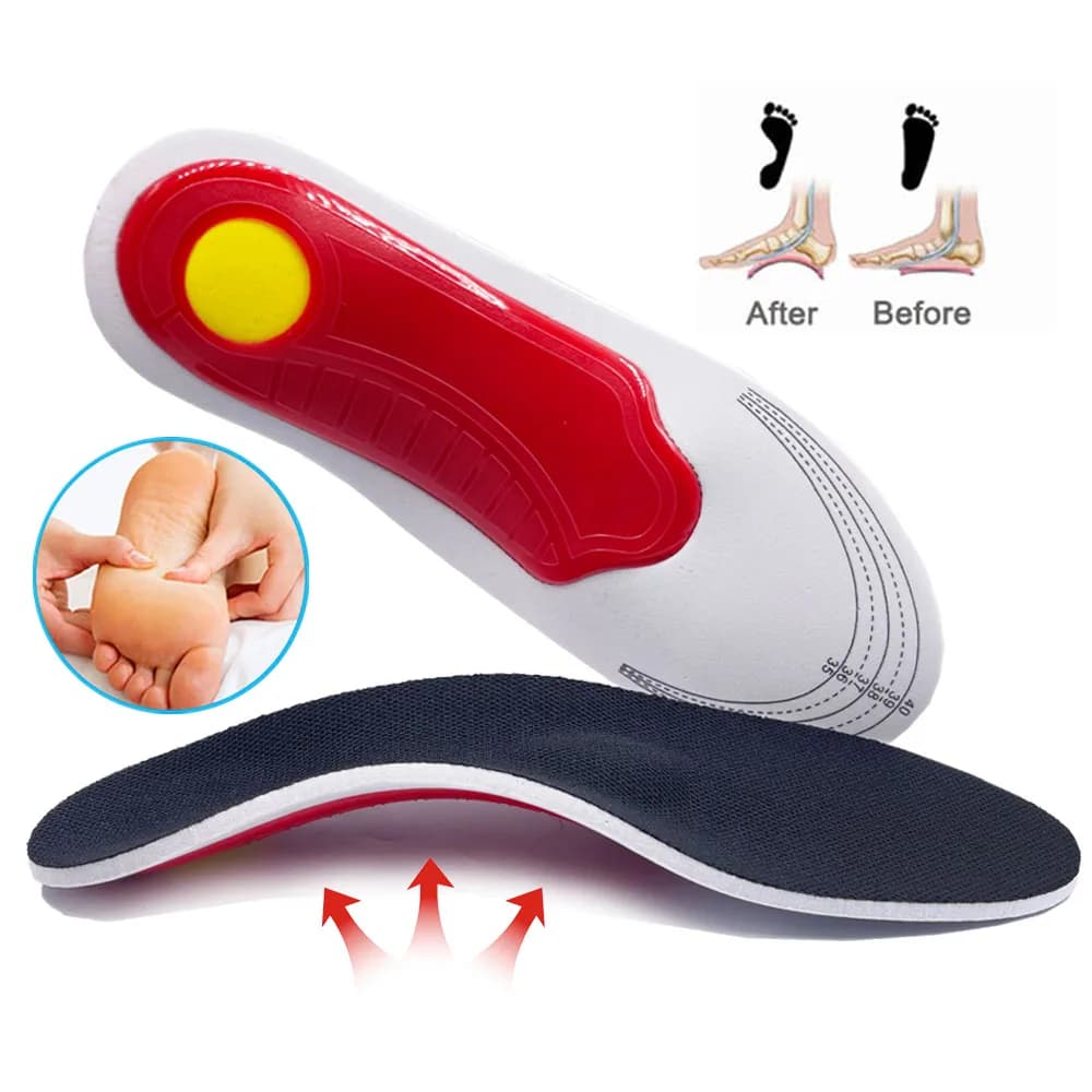 Ortesi Sottopiede Flatfoot Arch Support Plantari Ortopedici Per Alleggerire La Pressione Di Movimento D'aria Smorzamento Cuscino Imbottitura Sottopiede