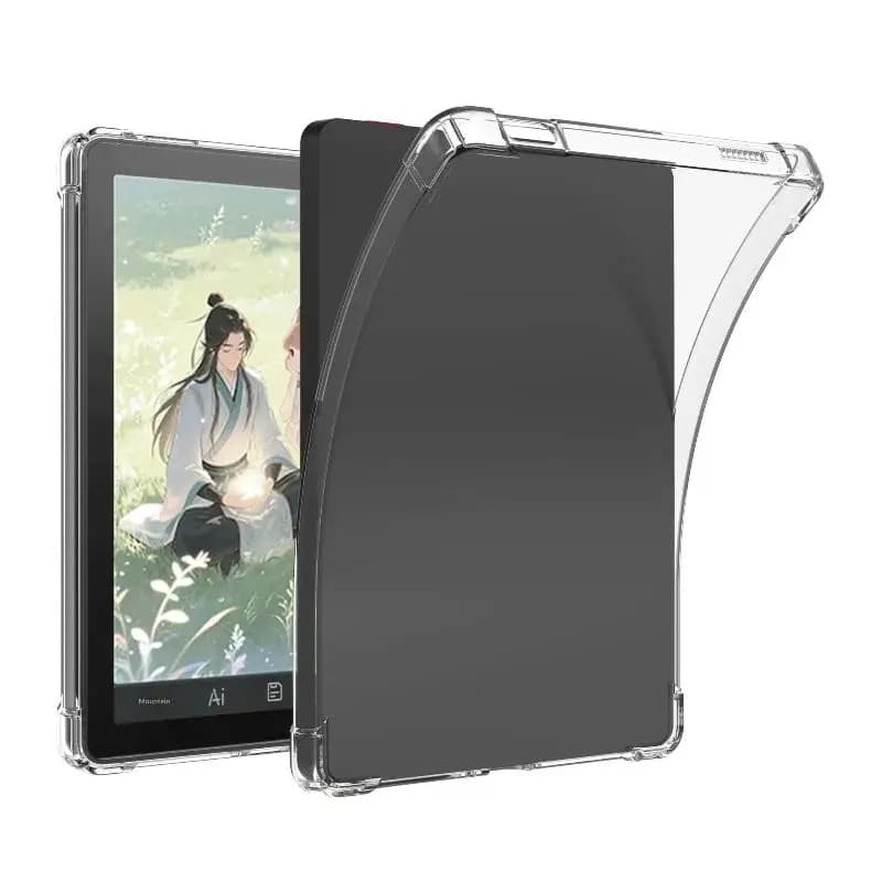 6 Inch Ultra-Slim Clear TPU Protective Cover, Shockproof Transparent Back Case for E-Reader Tablet
