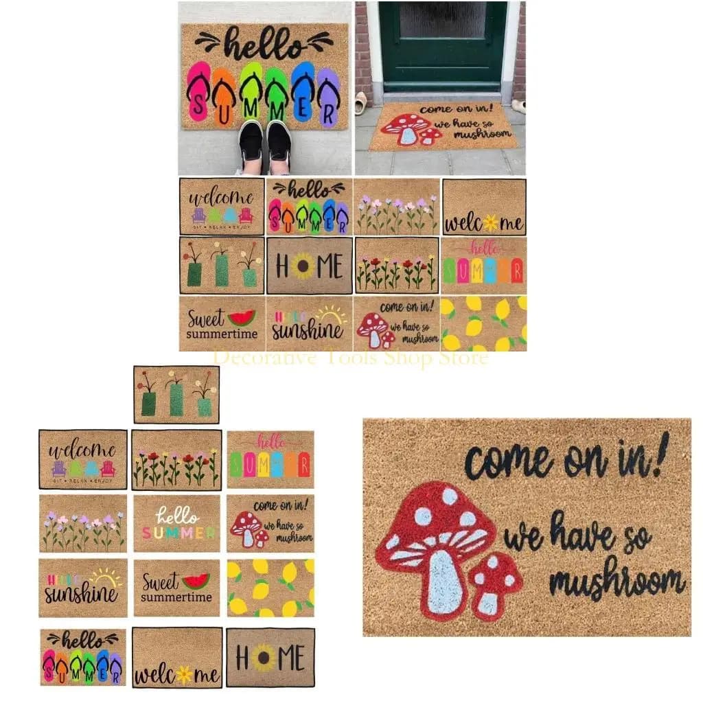 QX2E Mat Door Mat Holiday Summer Welcome Mat tappeti per esterni per esterni.
