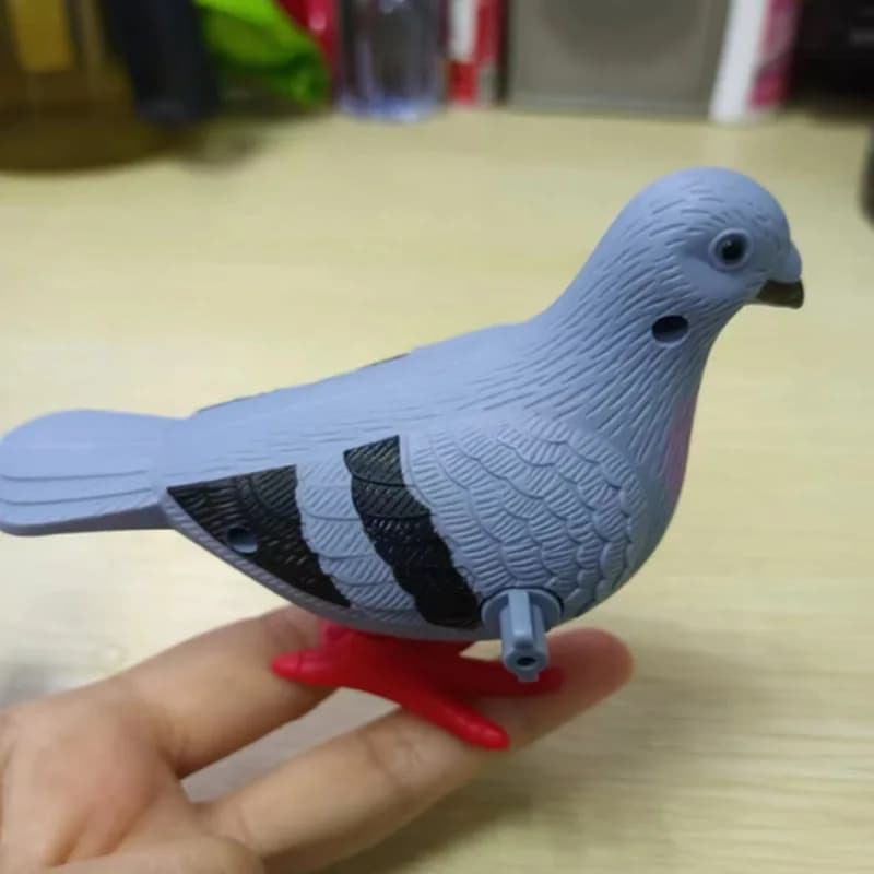 Giocattolo a Forma di Piccione a Molla per Bambini, Simpatico Animale Saltellante a Meccanismo, Divertente Regalo Educativo per Bambini e Bambine