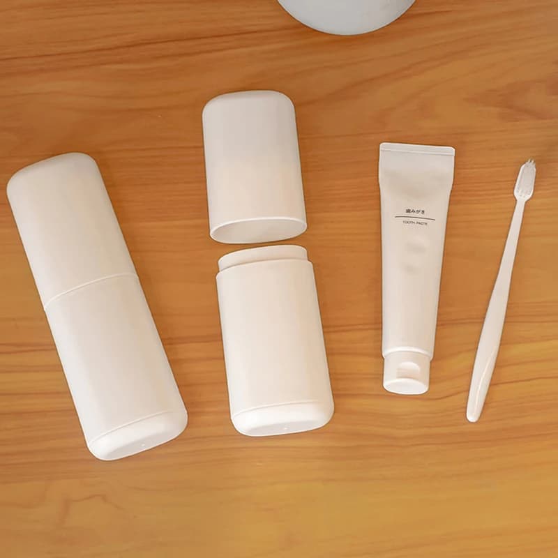 C 1 custodia da viaggio nuova per spazzolino, porta spazzolino da viaggio portatile, contenitore per spazzolino e dentifricio per viaggi e campeggio