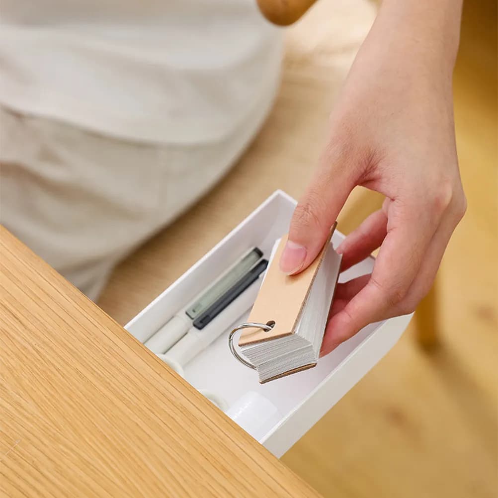 Organizzatore per Cancelleria Sotto Scrivania con Design a Cassetto Invisibile, Portapenne in Plastica per Studenti, Ingegneri e Designer