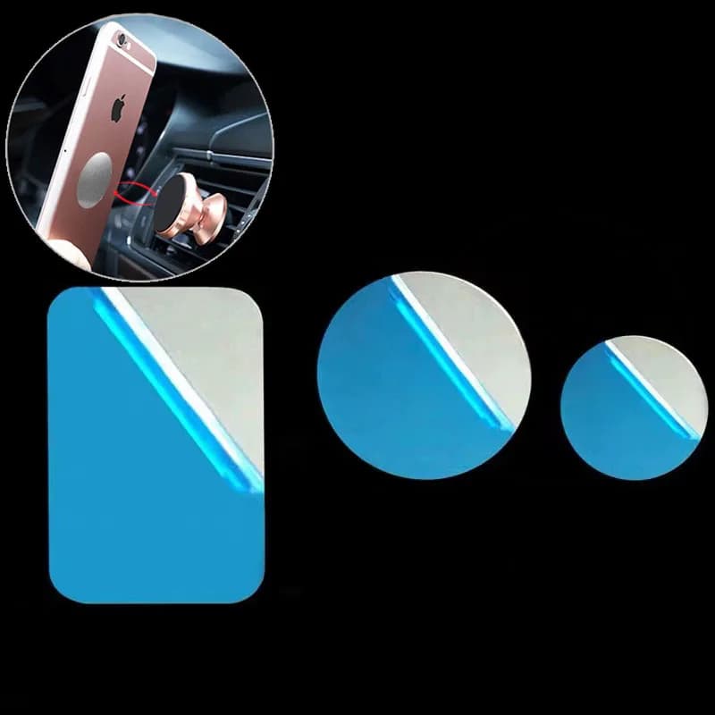 5 pz/lotto piastra metallica per supporto magnetico per telefono da auto sostituisci adesivo in lamiera metallica disco in lamiera di ferro per supporto per telefono magnetico