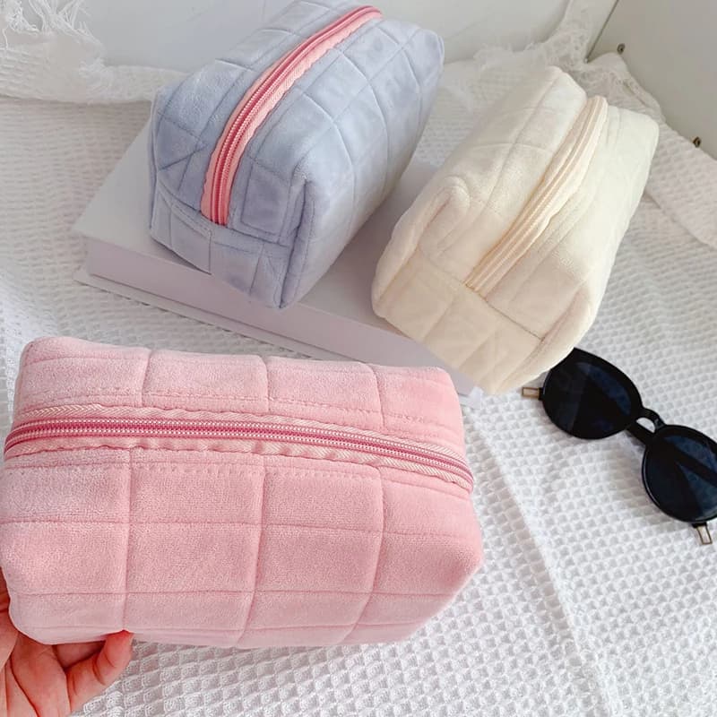 Kawaii pencil case Creative pillow bag Large capacity short lanugine bag for school material for girls Stationery box Cosmetic bag