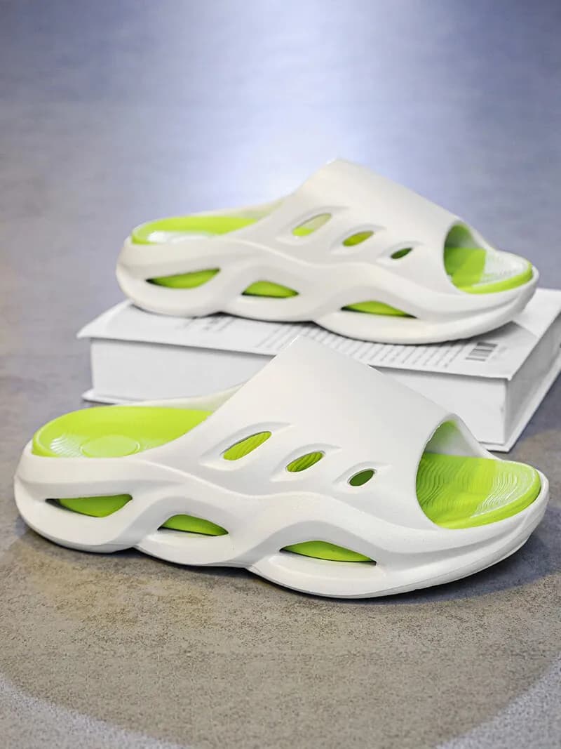 Ciabatte Estive da Uomo Trendy per Spiaggia e Sport, Antiscivolo, Comode, Casual, con Una Sola Fascia, Resistenti all'Usura, Tacco Basso in Materiale EVA