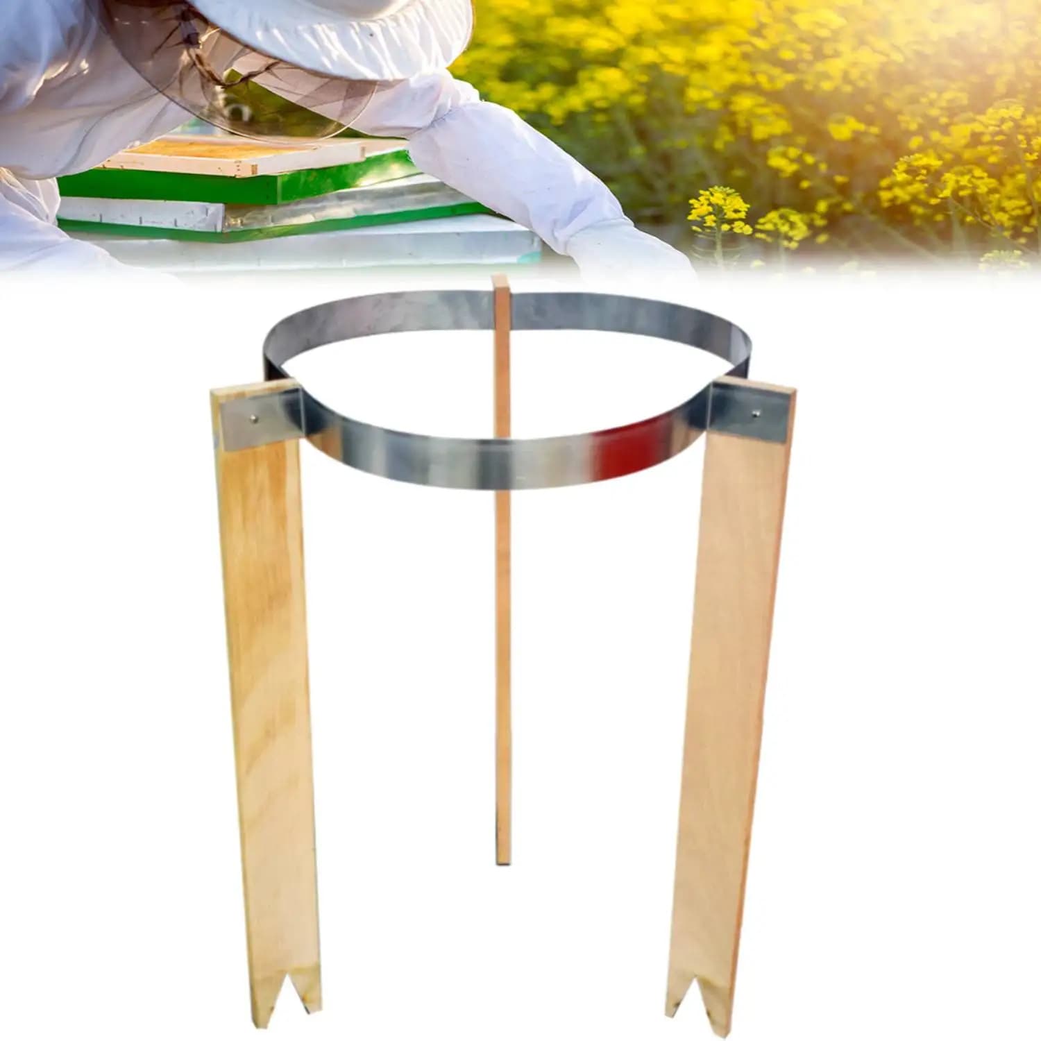 1 set Stable Tripod Honey Filtering Stand Beekeeping Supplies Stand for Honey Strainer