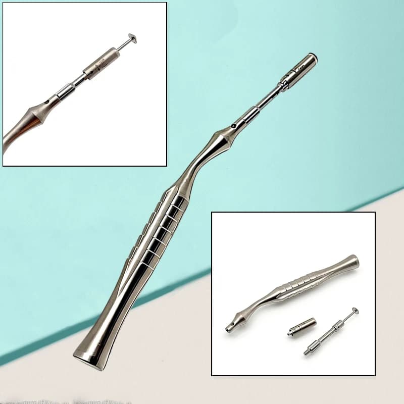Bone Raschietto Set for Stainless Steel Dentali Plants, Bone Collection Surgery, Dentale Scaler, Denti Cleaning Tool for dental clinics