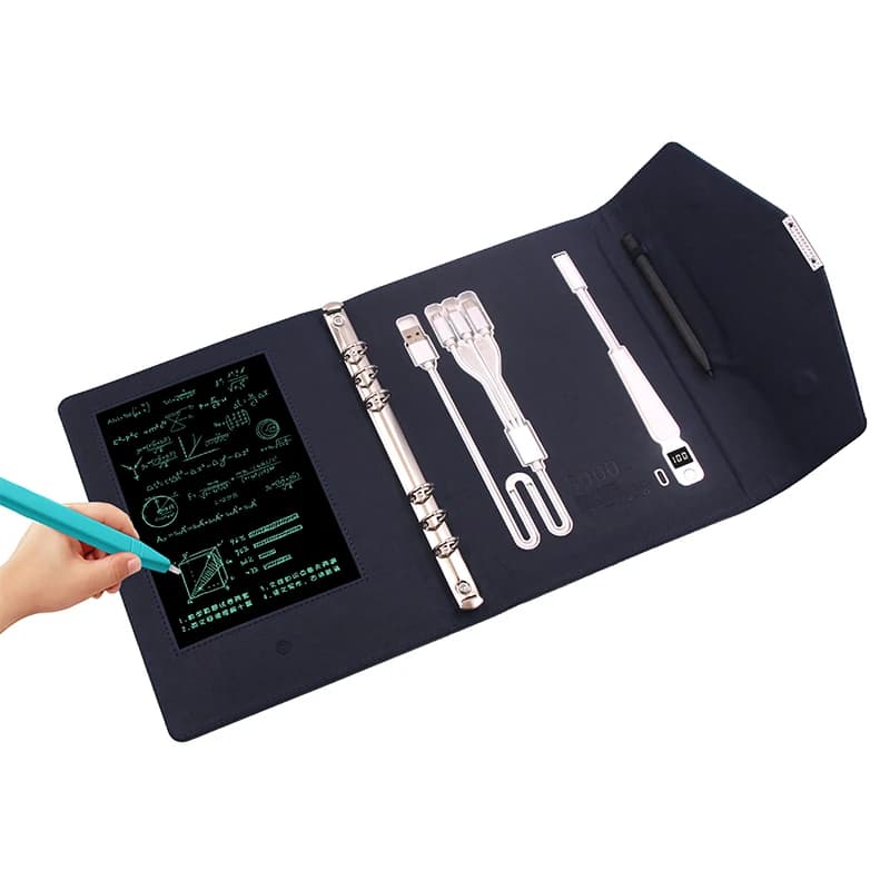 KAKAS Brand New Notebook Power Bank With Handwriting Pad+Wireless Charging+Lamp+ Portable Electronic Tablet Board Christmas Gift