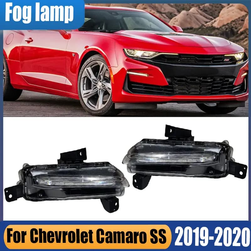 For Chevrolet Camaro SS 2019 2020 Car Accessories 1 Pair DRL LED Daytime Running Light Fog Light Driving Signal Light Assembly