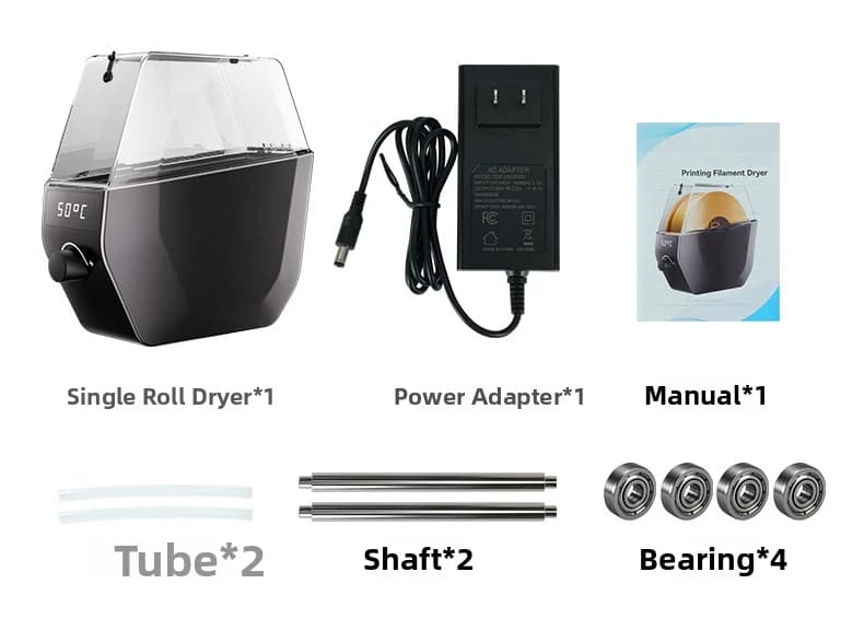 For 3D Printer Single Roll For PETG Filament Drying Oven Filament Drying Box For PLA For PETG For ABS For TPU For 3D Printers