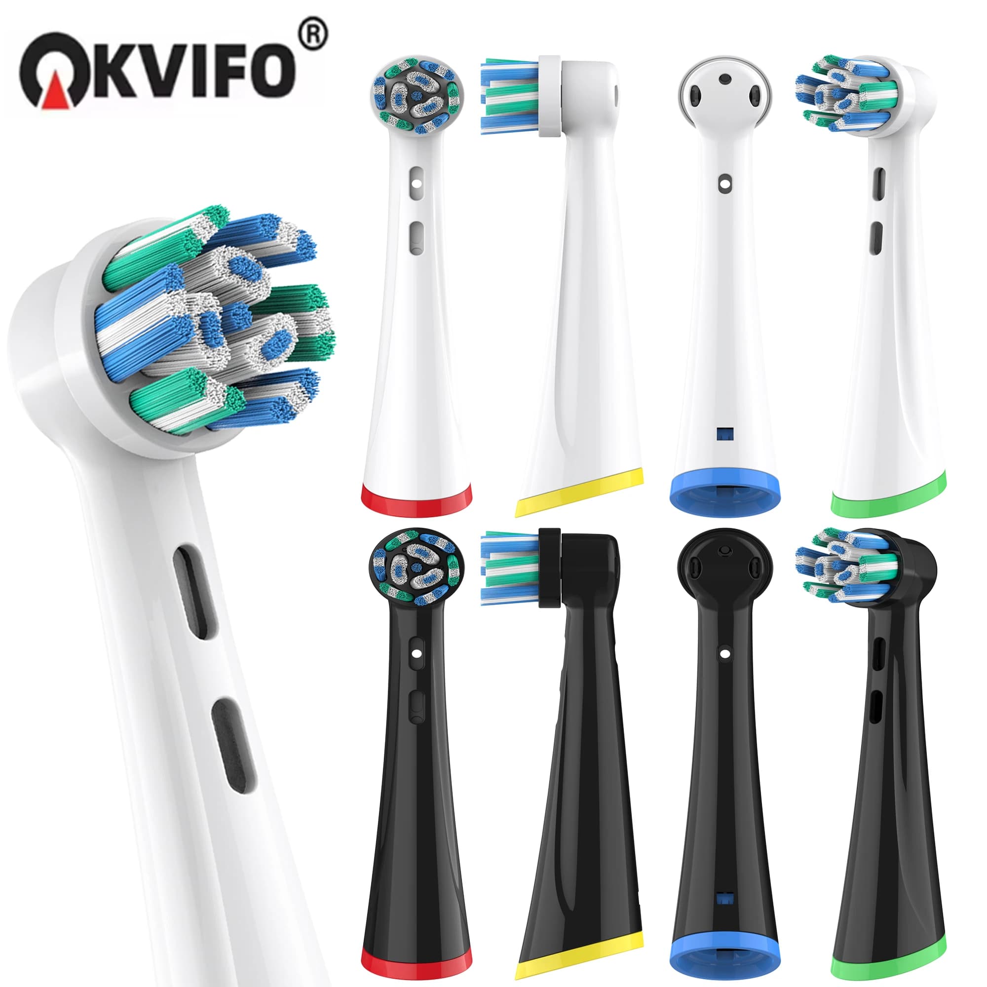 Testine di ricambio KVIFO compatibili con lo spazzolino elettrico Oral-B iO per Oral B iO 10 | 6 | 7 | 9 | 8 | 5 | 4 | Serie 3 Toothburh