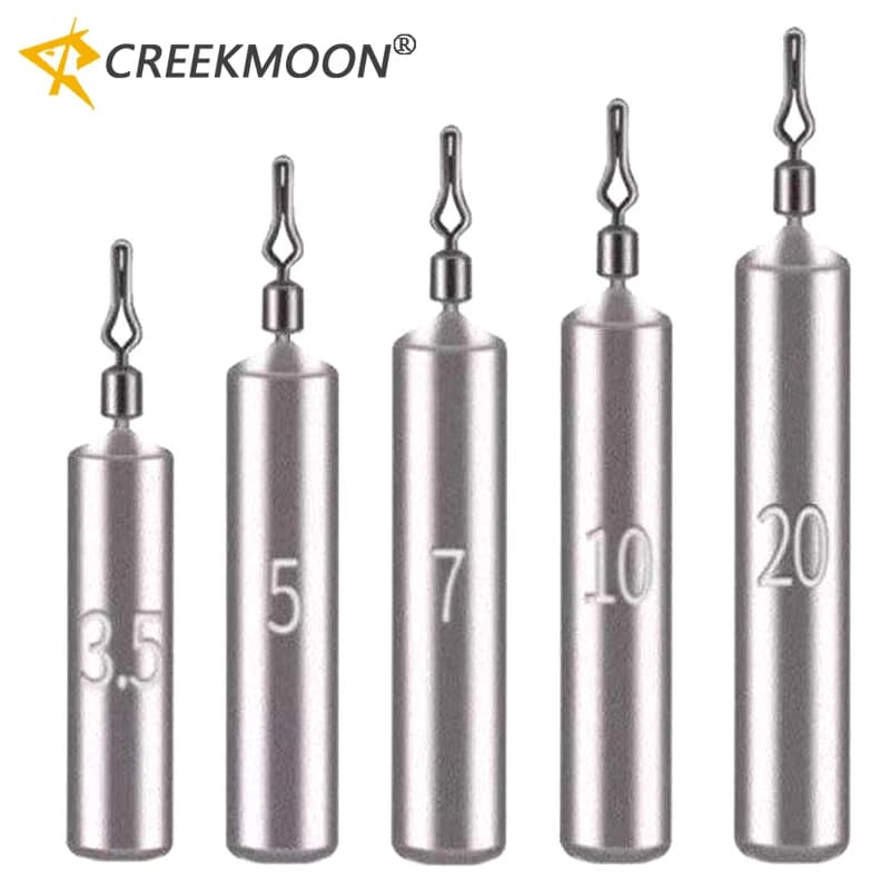 50 pcs Lead Drop Shot Piombini Weights 5-20g Cylindrical Shape with Ring Wheel Flap Accessories for Bass Fishing Rig Wholesale