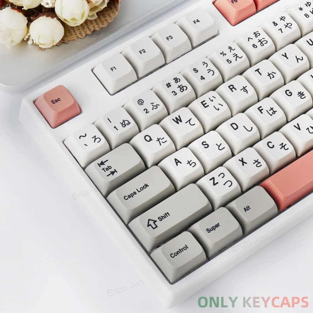 Set of 138 Keys 9009 Retro in English and Japanese, Profile XDA, Keycap PBT with Sublimation for Mechanical Keyboards 87 96 104 MX, Keycap ISO Customizable Fai-da- ♪