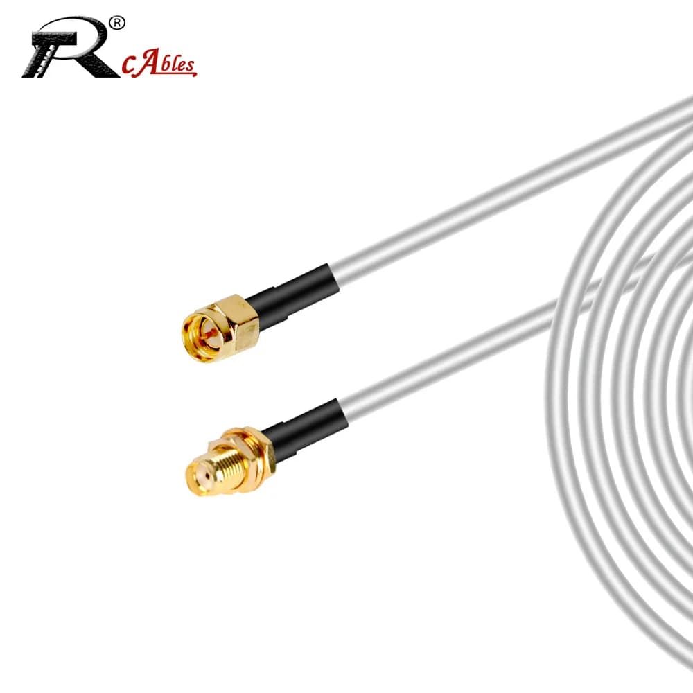 1M 2M 5M 10M 20M SMA Male to SMA Male RG58 50ohm Coaxial cable SMA Spina WiFi antenna Extension cable Pigtail connector adapter