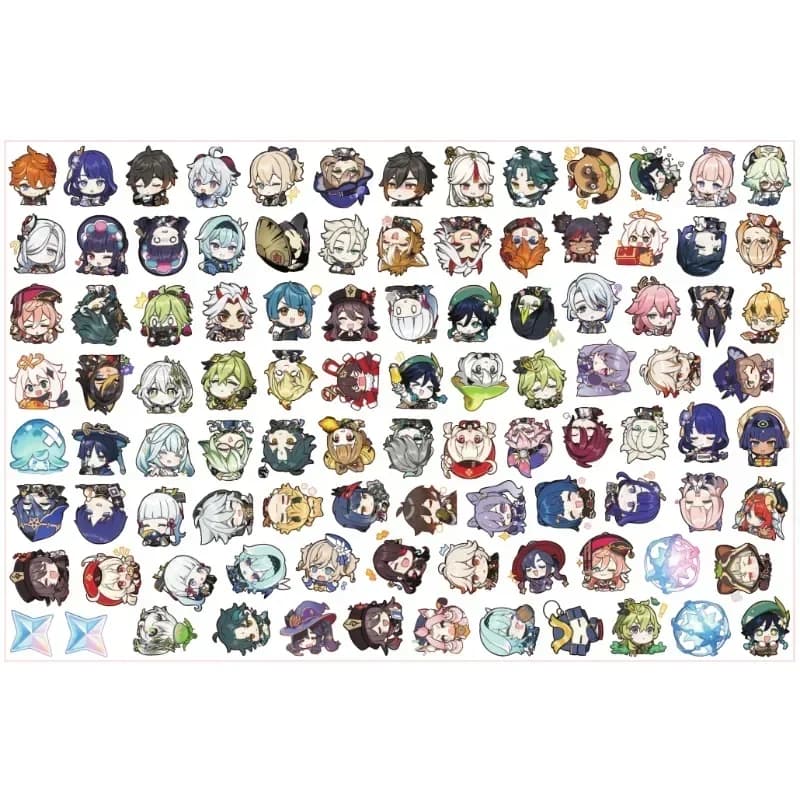 Genshin Impact Acrylic Handmade Patch Double-sided DIY Anime Game Character Keychain Pendant Accessories Making Educational Toys