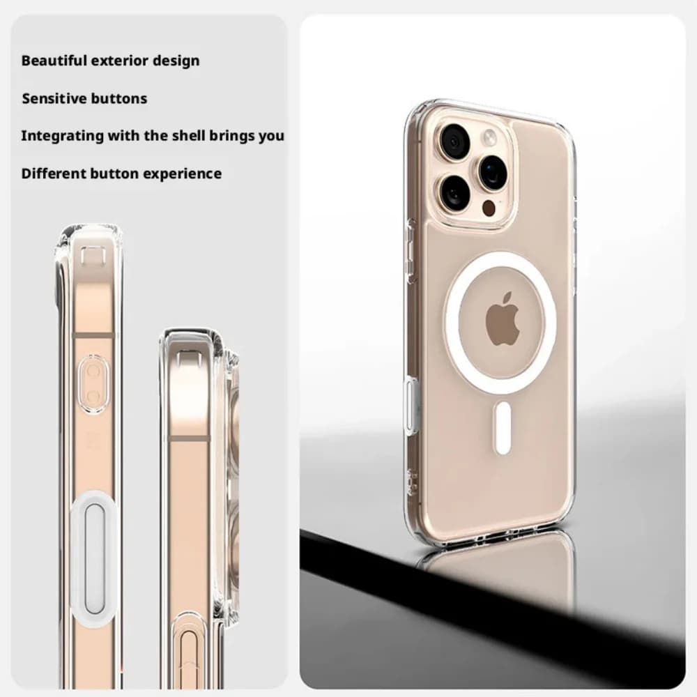 Spigen Ultra Hybrid Original Magnetic Case For iPhone Air 18 17 16 Pro Max 16 Plus Transparent Protective Cover With Touch Key
