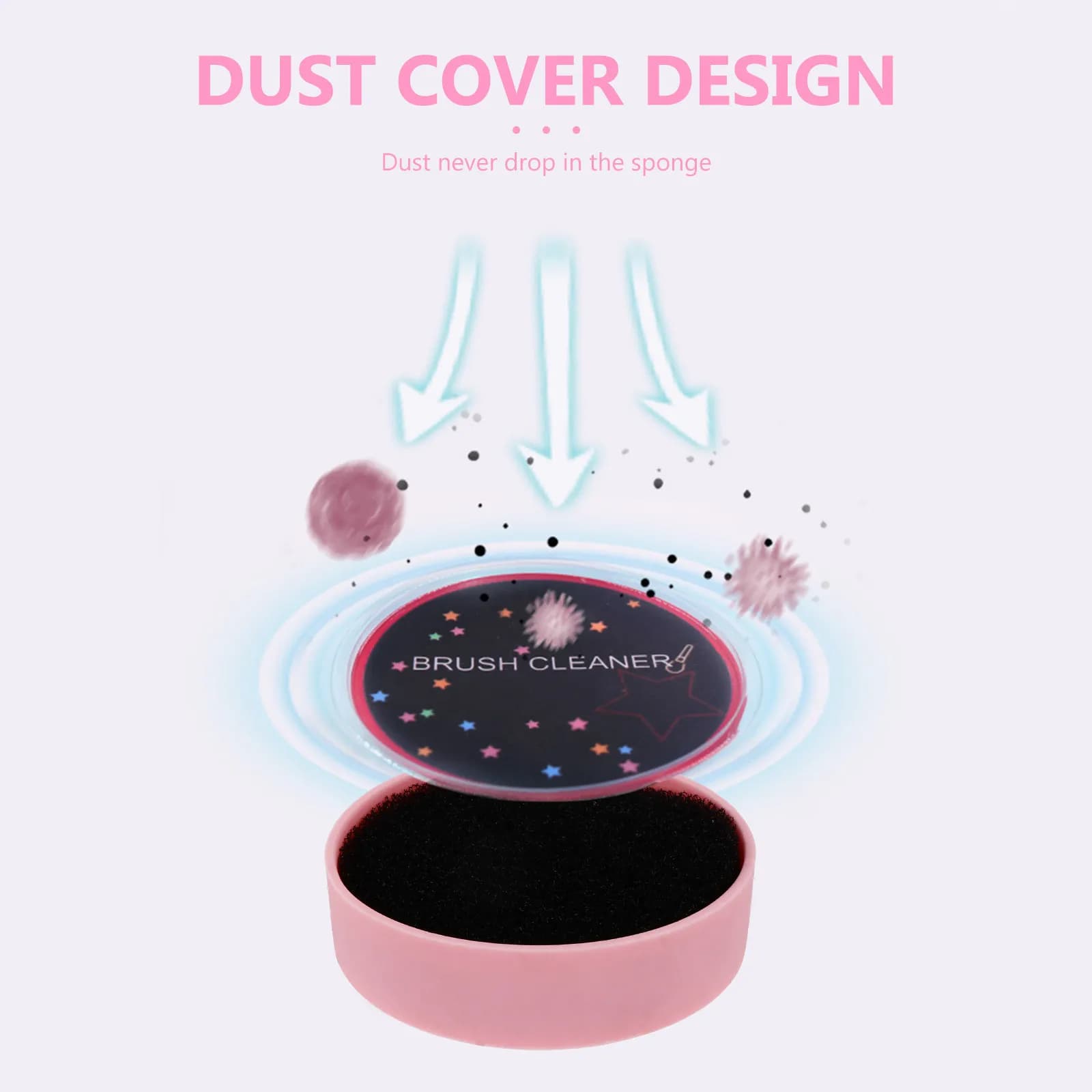 3 Pcs Eye Shadow Brush Cleaner Pad Make up Brushes Cleaning Cleanser Dry Makeup Mat Sponge