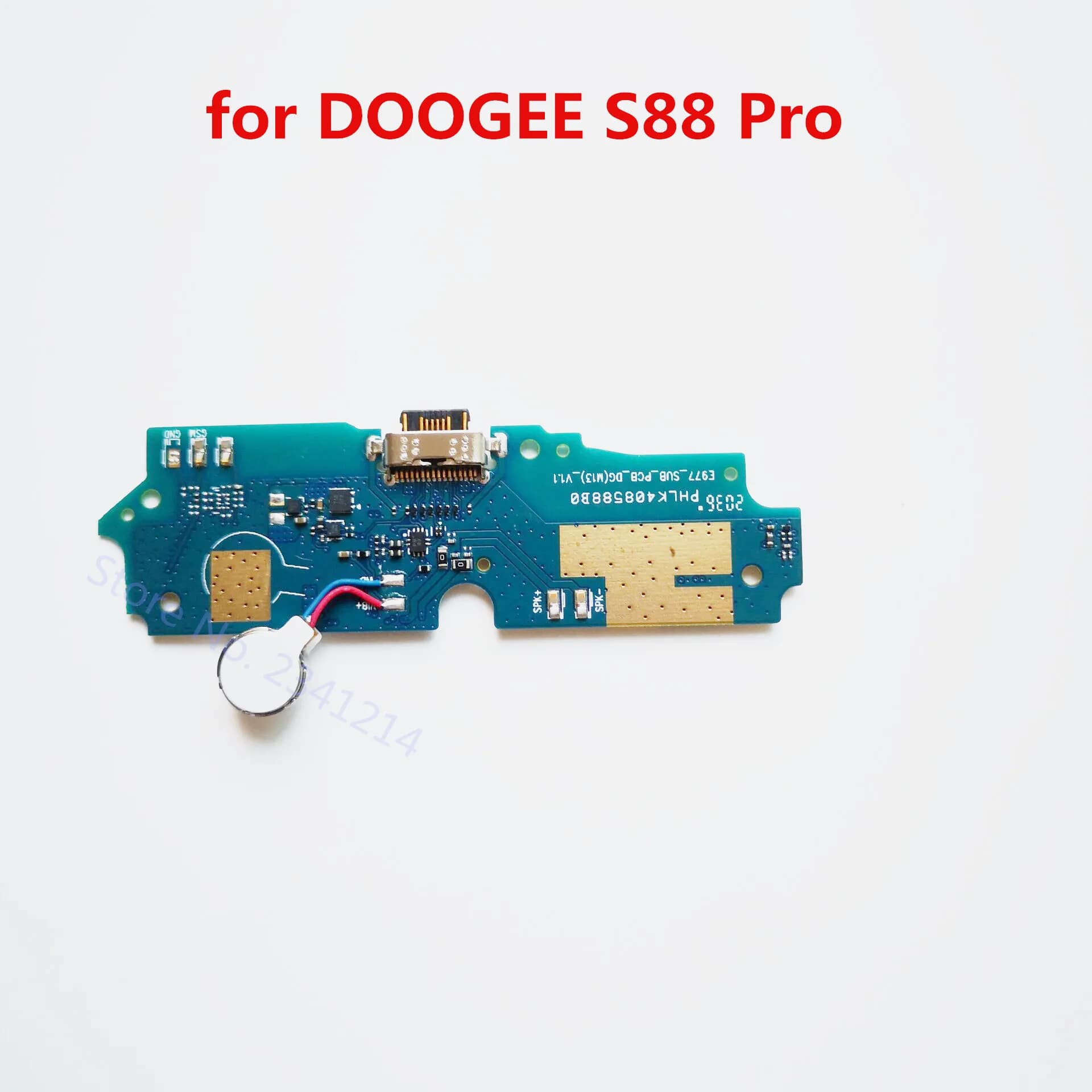 New For DOOGEE S88 Pro Inside Parts Usb Board Charger Dock+MIC Motor Vibration Vibrator Replacement Accessories