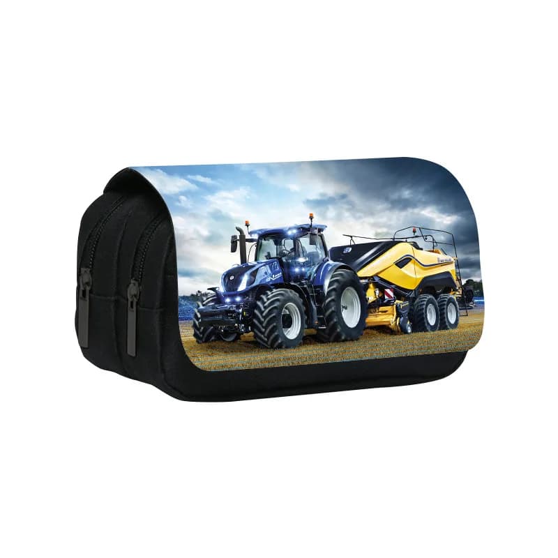 Farm T-Tractors Astuccio per cosmetici Astuccio per matite Borsa per cancelleria per ragazzi e ragazze Astuccio per scuola per bambini Astuccio per matite per bambini Borse per materiale scolastico