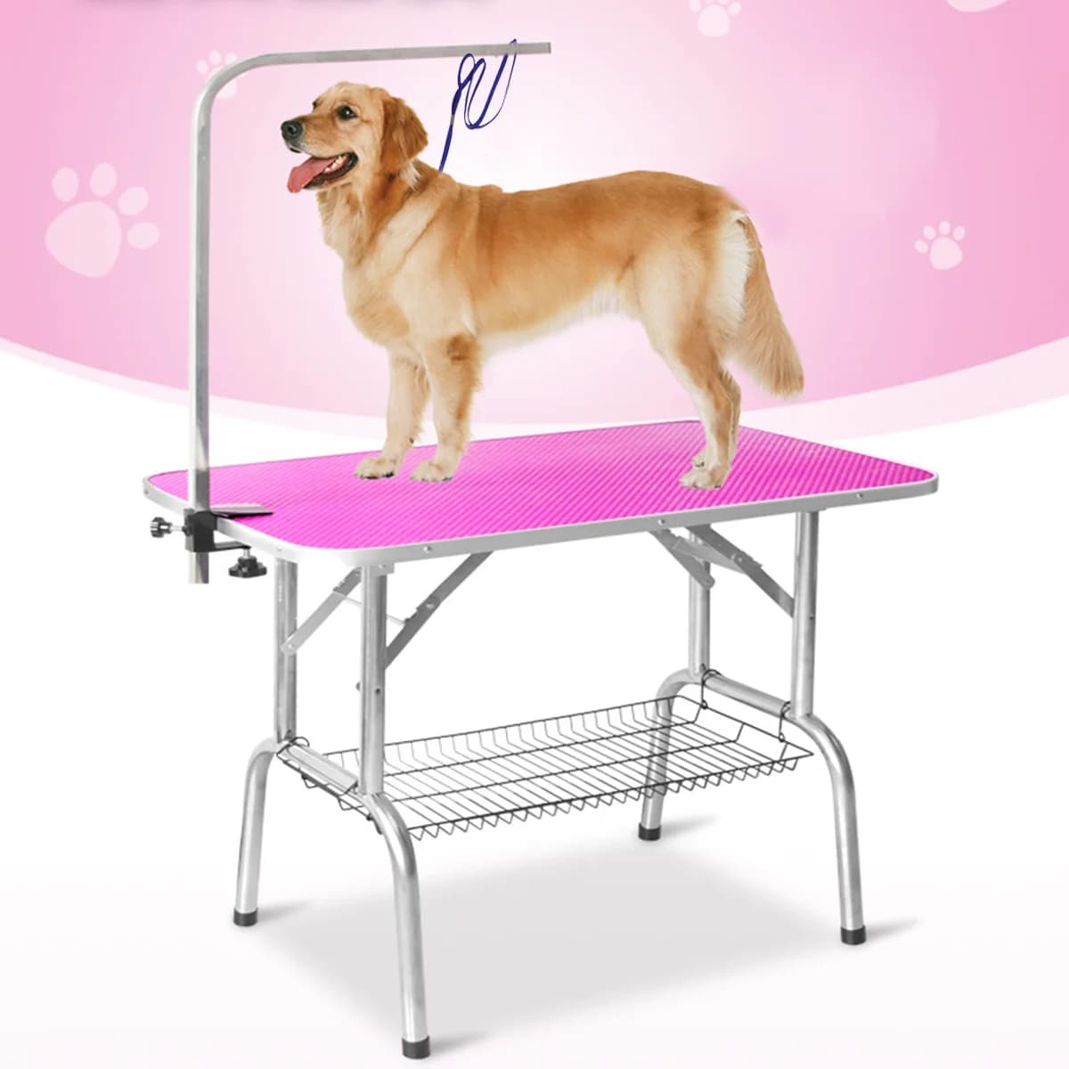 Special Adjustable Blue Cable Slitting Table with Metal Swimwear for Safe Bath and Pele Drying